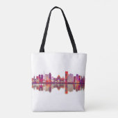 Zagreb Croatia Skyline Tasche (Rückseite)