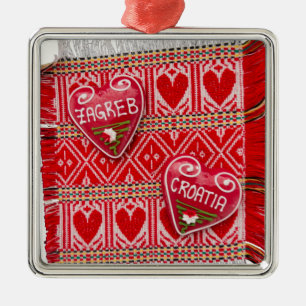 Zagreb Croatia Souvenir Ornament Aus Metall