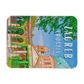 Zagreb, historische Stadt Kroatien Magnet (Horizontal)