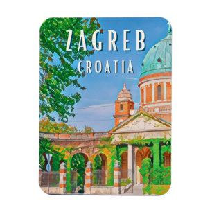 Zagreb, historische Stadt Kroatien Magnet