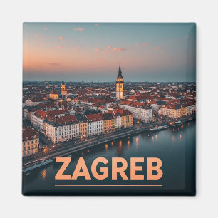 Zagreb Kroatien Altstadt Geschichte Architektur Magnet