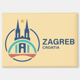 Zagreb Kroatien Europa Magnet