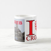 Zagreb, Kroatien I Liebe besuchen Kaffeetasse (Mittel)