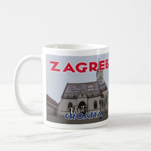 Zagreb, Kroatien I Liebe besuchen Kaffeetasse