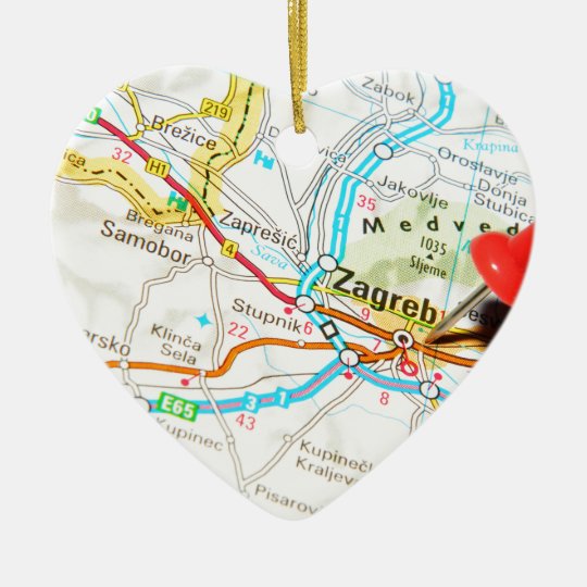 Zagreb Kroatien Keramik Ornament Zazzle De
