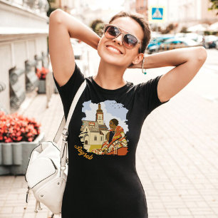 Zagreb Kroatien Kirchenplatz Rot Reisen T-Shirt