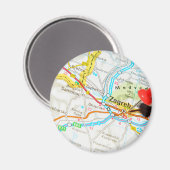 Zagreb, Kroatien Magnet (Vorderseite/Rückseite)