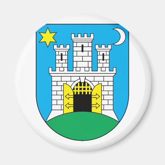 Zagreb, Kroatien Magnet (Vorne)