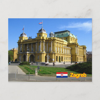 Zagreb Kroatien Postkarte