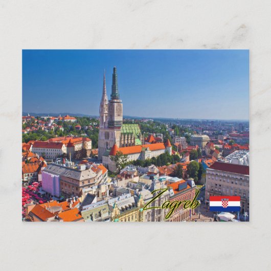 Zagreb Kroatien Postkarte (Vorderseite)