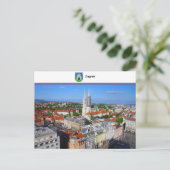 Zagreb - Kroatien Postkarte (Stehend Vorderseite)