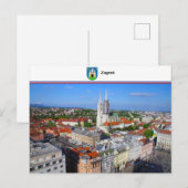 Zagreb - Kroatien Postkarte (Vorne/Hinten)