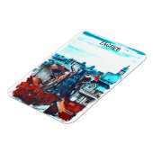 Zagreb Kroatien Stadtansicht Magnet (Linke Seite)