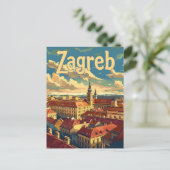 Zagreb Kroatien Vintag Postkarte (Stehend Vorderseite)