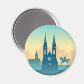 Zagreb Magnet (Vorderseite/Rückseite)
