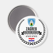 Zagreb Magnet (Vorderseite/Rückseite)