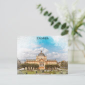 Zagreb Nationales Theater Postkarte (Stehend Vorderseite)