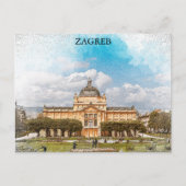 Zagreb Nationales Theater Postkarte (Vorderseite)