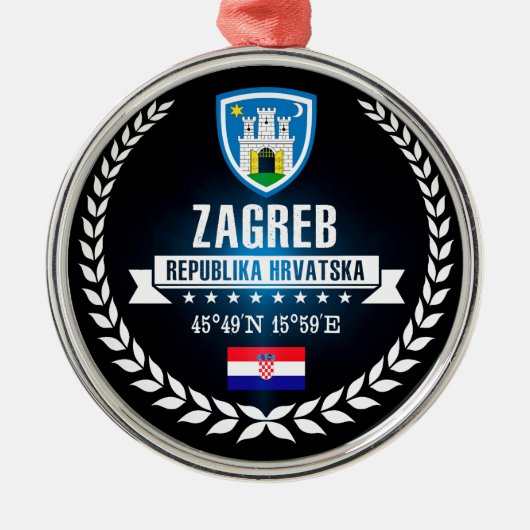 Zagreb Ornament Aus Metall (Vorne)