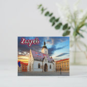 Zagreb Postkarte (Stehend Vorderseite)