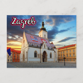 Zagreb Postkarte