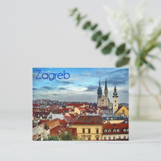Zagreb Postkarte (Stehend Vorderseite)