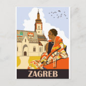 Zagreb Postkarte (Vorderseite)