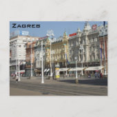 Zagreb Postkarte (Vorderseite)