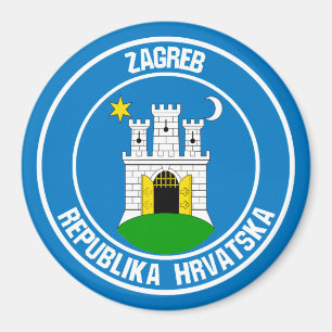 Zagreb-RundEmblem Magnet