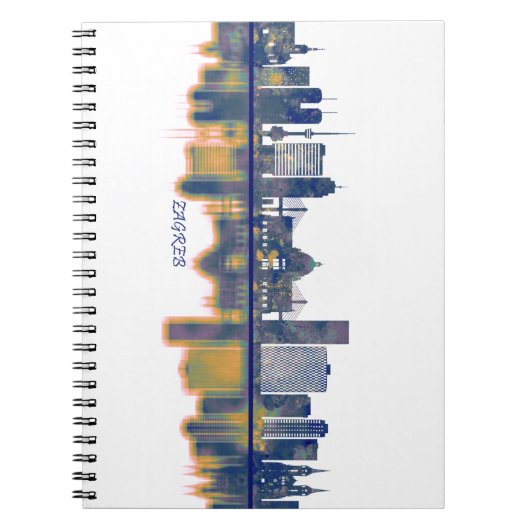 Zagreb Skyline Notizblock (Vorderseite)