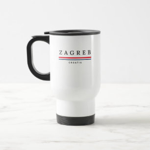 Zagreb Stadt Kroatien Reisebecher