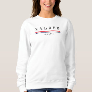 Zagreb Stadt Kroatien Sweatshirt