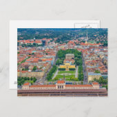 Zagreber Luftpostkarte Postkarte (Vorne/Hinten)