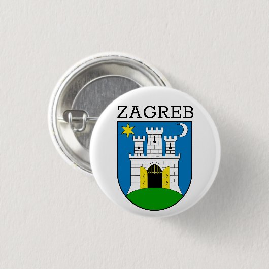 Zagreber Wappen Button (Vorne & Hinten)