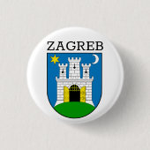 Zagreber Wappen Button (Vorderseite)
