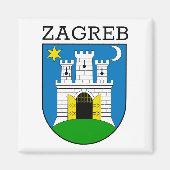Zagreber Wappen Magnet (Vorne)