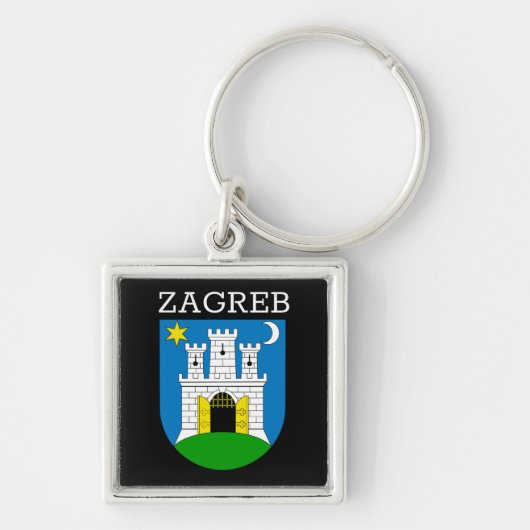 Zagreber Wappen Schlüsselanhänger (Vorne)