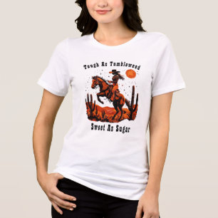 Zäh wie ein Tumbleweed-Shirt, Vintage süß wie Zuck Tri-Blend Shirt