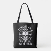 Zäh wie eine Mutter Lustige Mutter Muttertum Retro Tasche (Rückseite)