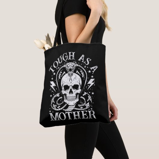 Zäh wie eine Mutter Lustige Mutter Muttertum Retro Tasche (Von Nahem)