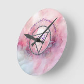 ZahariaGrace Markenartikel Runde Wanduhr (Winkel)