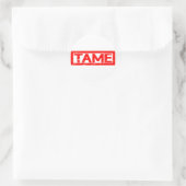 zähe Briefmarke Runder Aufkleber (Tasche)