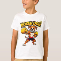 Zäher Boxerhund – Comic Boxerhund Jungen