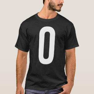 ZAHL 0 NULL ZAHL ZIFFER ALPHABET T-Shirt