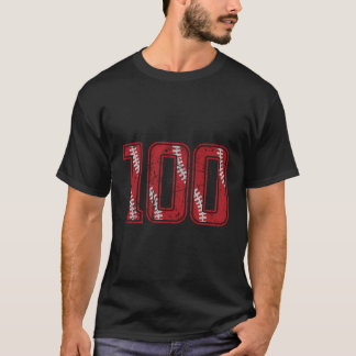 Zahl 100 Not leidende Baseball-Jersey-Nummer T-Shirt