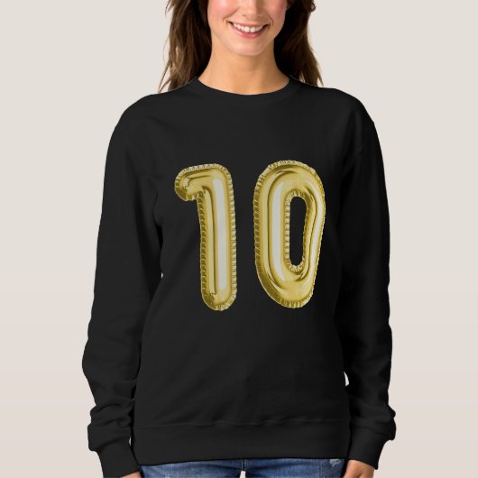 Zahl 10 sweatshirt (Vorderseite)