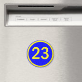Zahl 23 in einem Kreis Magnet (In Situ (Geschirrspüler))
