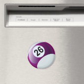 Zahl 26 Billard Ball Magnet (In Situ (Geschirrspüler))