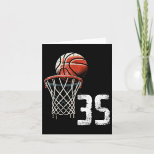 Zahl 35 Jahre Vintager Sketch 35. Geburtstag Gi Karte