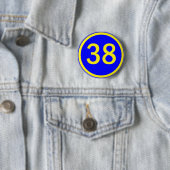Zahl 38 in einem Kreis Button (Beispiel)